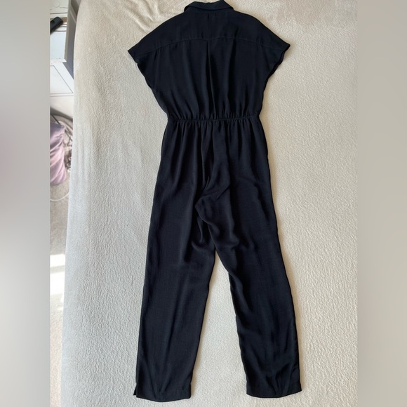 NWOT Monk & Lou Black Button-Front Jumpsuit M - Picture 8 of 11